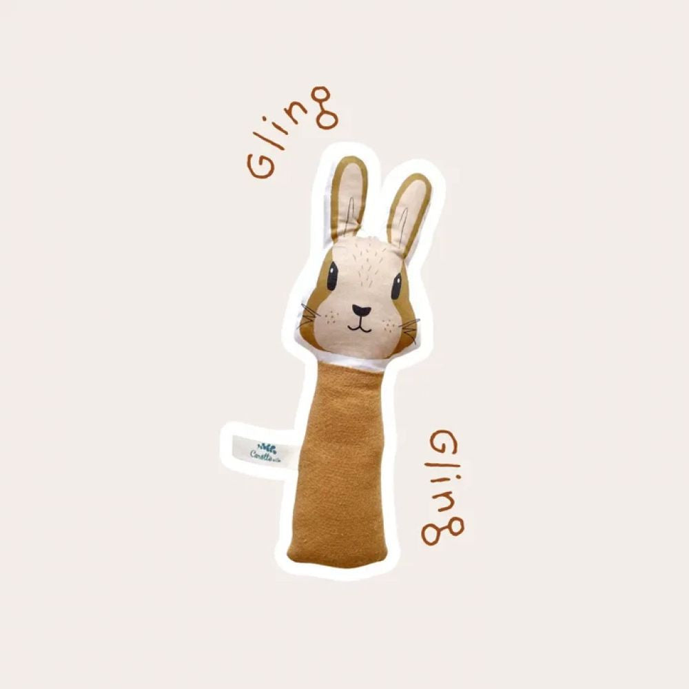 HOCHET GLING-GLING LAPIN CAMEL - EDITION LIMITEE -Carotte & Cie