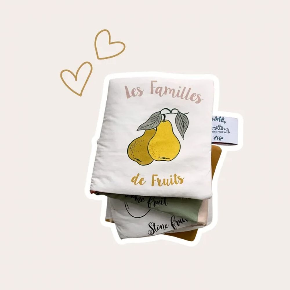 LE LIVRE D'EVEIL LES FAMILLES DE FRUITS -Carotte & Cie