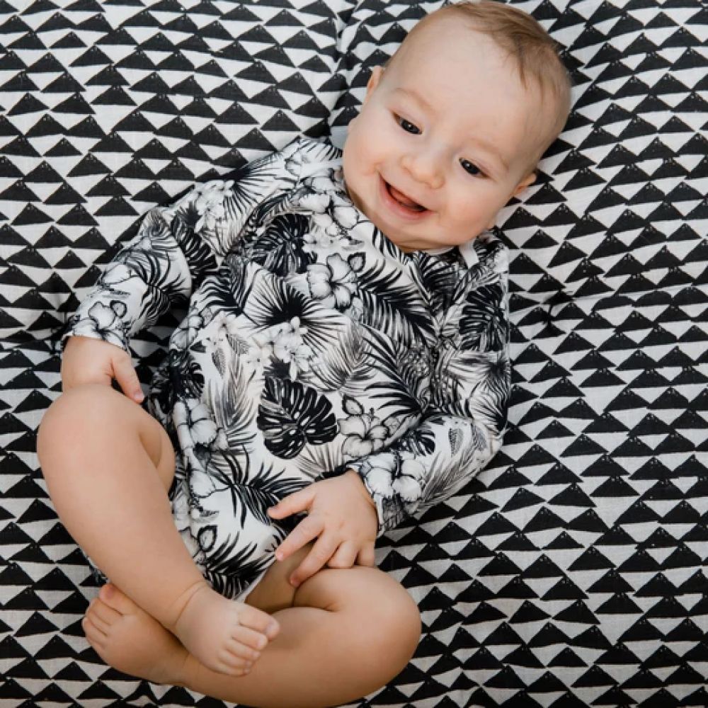 CHANGE MA COUCHE - BODY ML TROPICAL BLACK AND WHITE