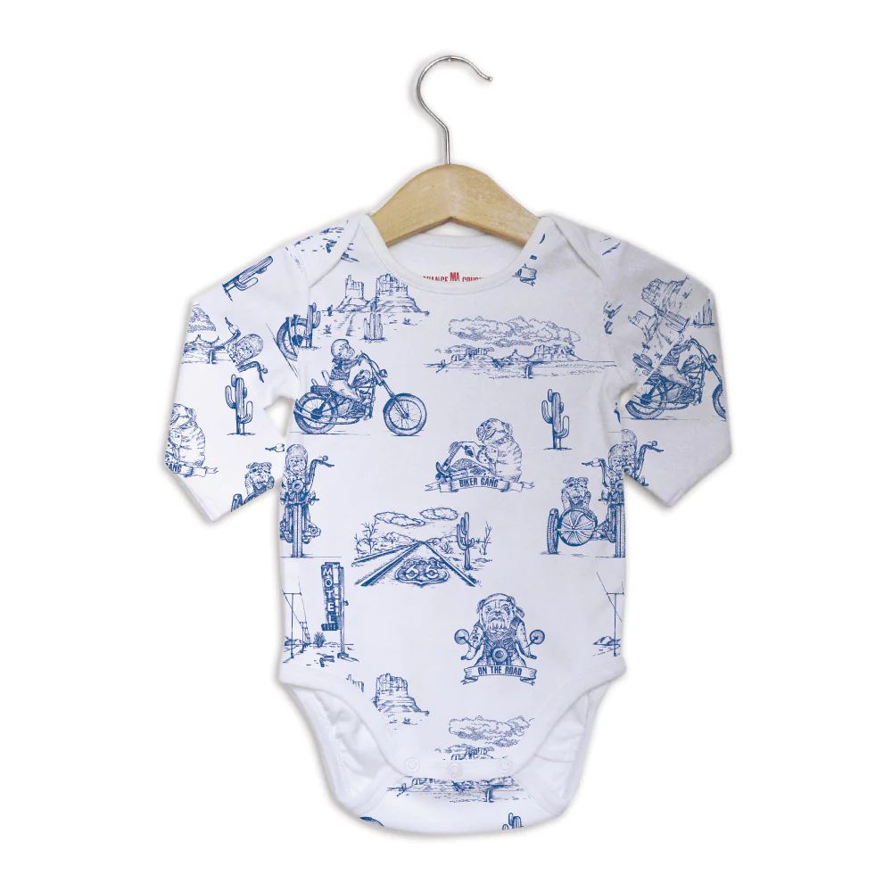BODY BLUE BIKER MANCHES LONGUES -Change Ma Couche