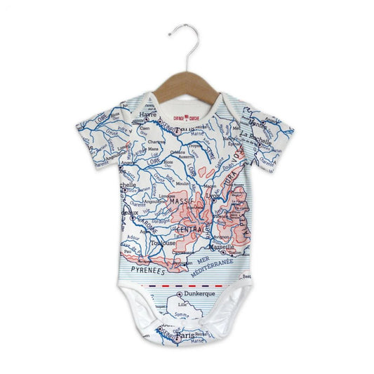 BODY CARTE D'ECOLIER MANCHES COURTES -Change Ma Couche