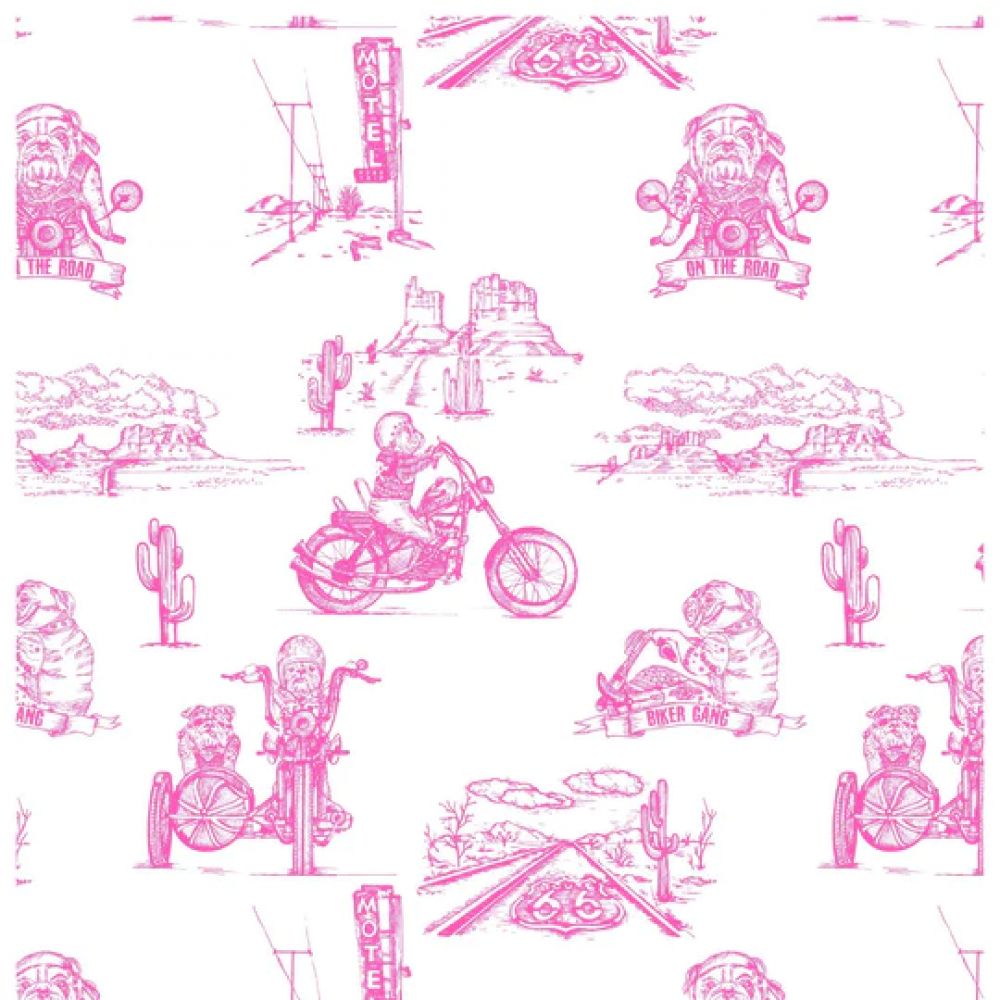 PYJAMA GRAND PINK BIKER