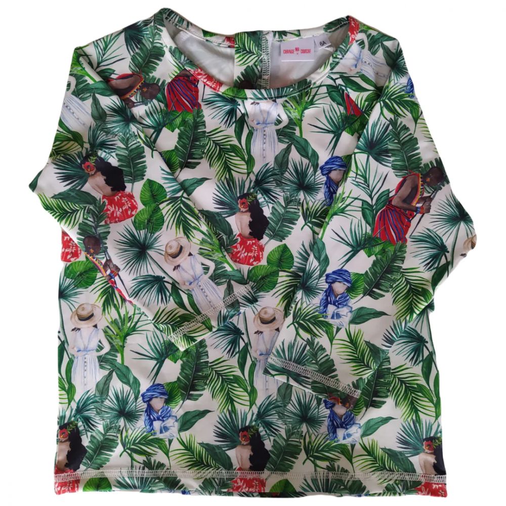 T-SHIRT ANTI-UV HUMAN TROPICAL -Change Ma Couche